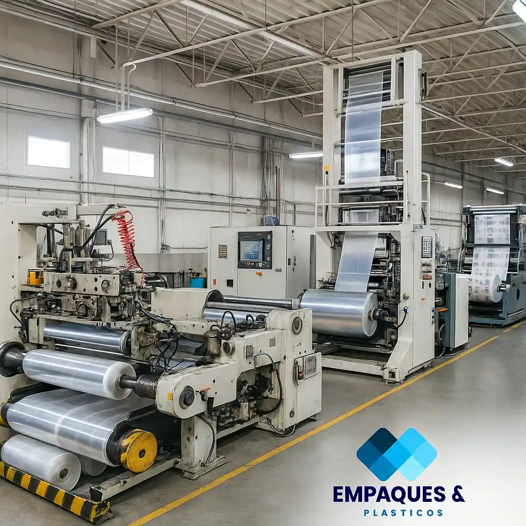 fabricación a gran escala de empaques y plásticos
